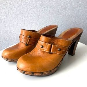 Leather Clogs Boho Luxury Banana Republic Size 10